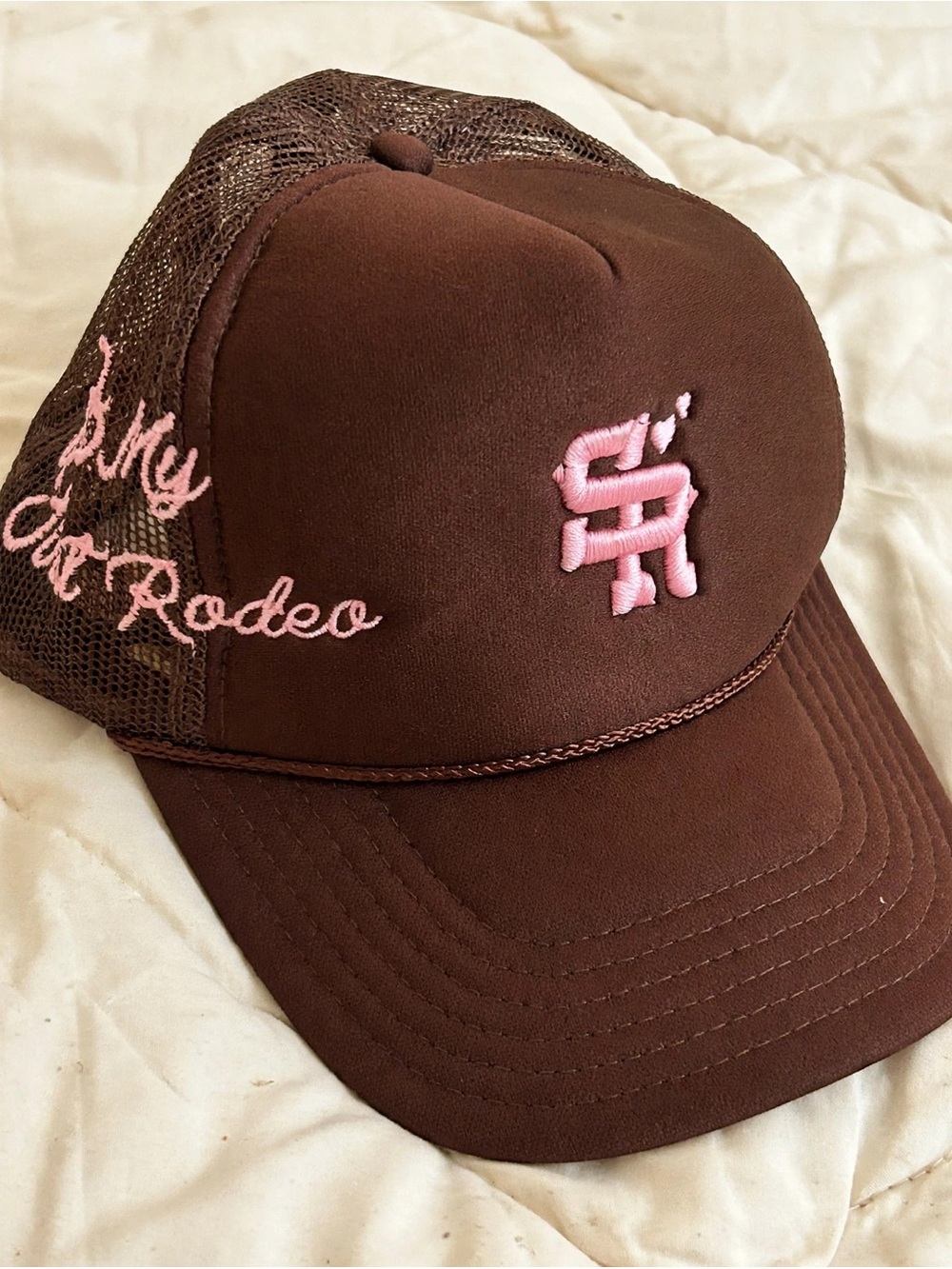 Rare Stevenson Ranch Trucker Hat “Not my first rodeo” Hat of The Month Club